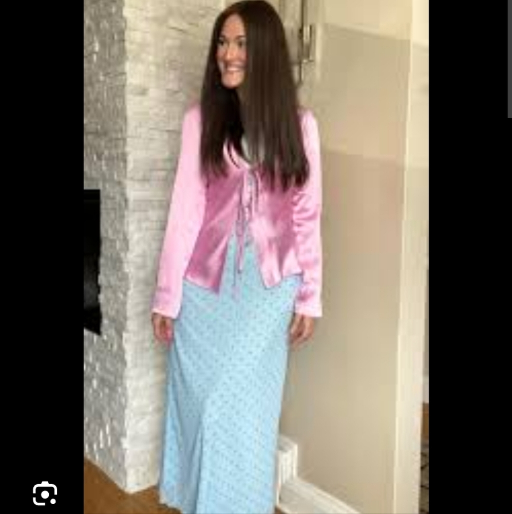 Zara Pink Satin Top